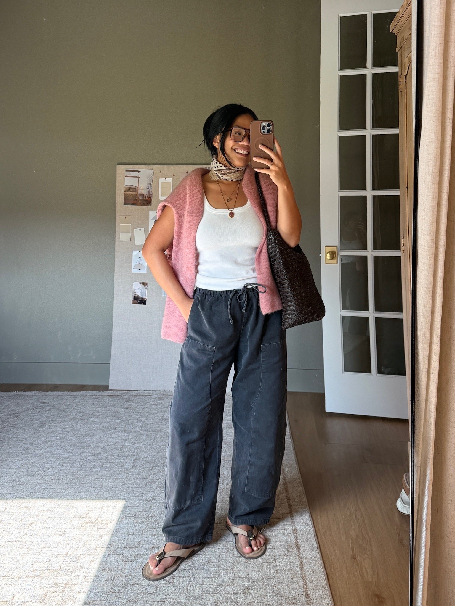 My summer uniform: pants and a tank, dressed up with fun accessories 💕

Pants: medium 
Tank: medium 

#summeroutfit #gap #madewell #amazonfinds

#LTKSeasonal #LTKootd