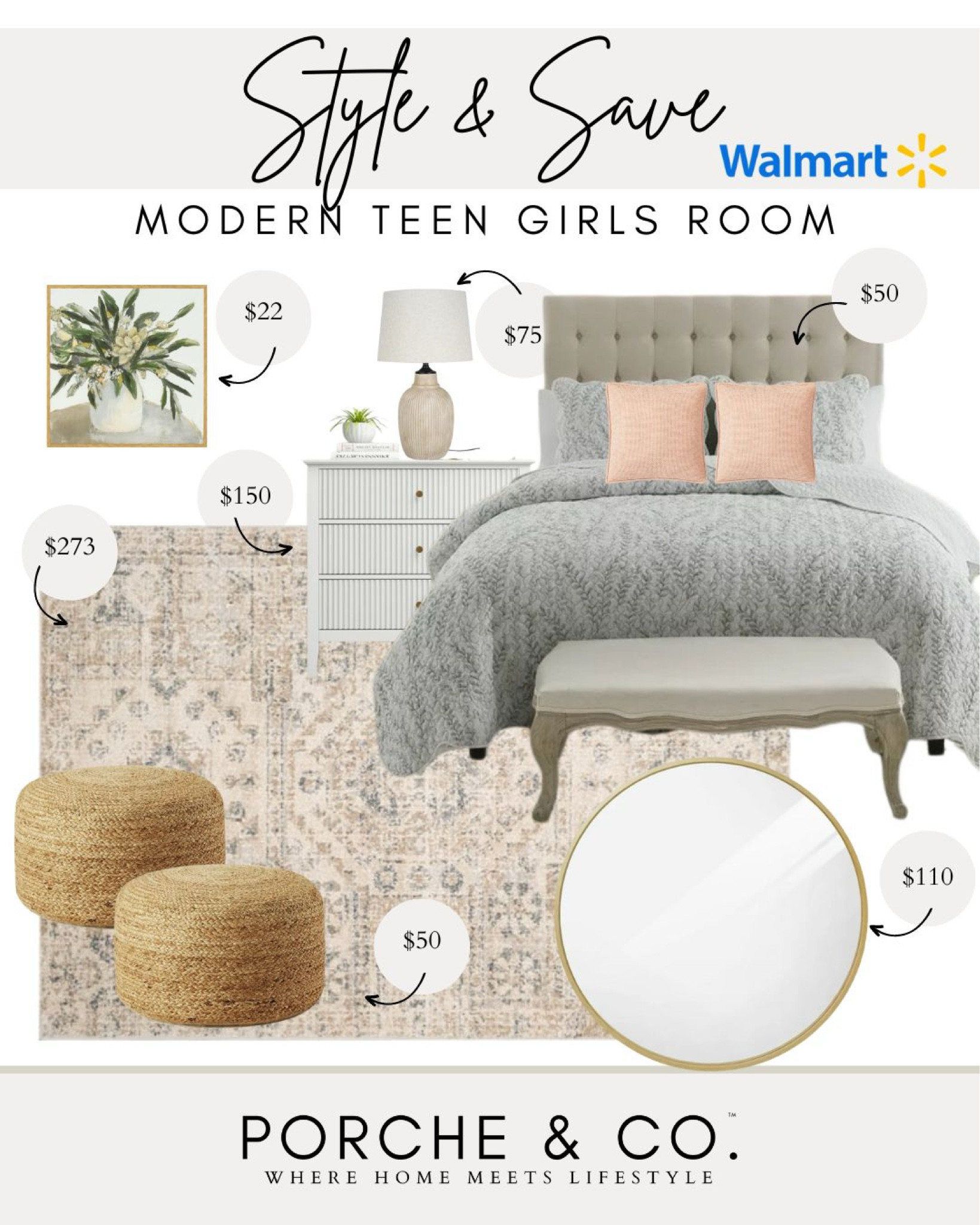 Style & Save, Walmart teen girls decor, teen girls bedroom, modern teen girl
#visionboard #moodboard #porcheandco

#LTKhome #LTKkids #LTKstyletip