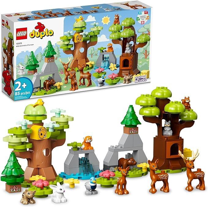 LEGO DUPLO Wild Animals of Europe 10979 Building Toy Set for Toddlers, Preschool Boys and Girls A... | Amazon (US)