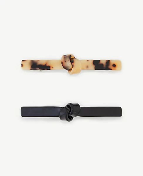 Knotted Hair Clip Set | Ann Taylor (US)