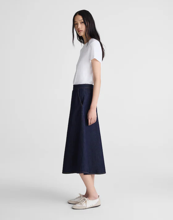 Denim Circle Midi Skirt | Madewell