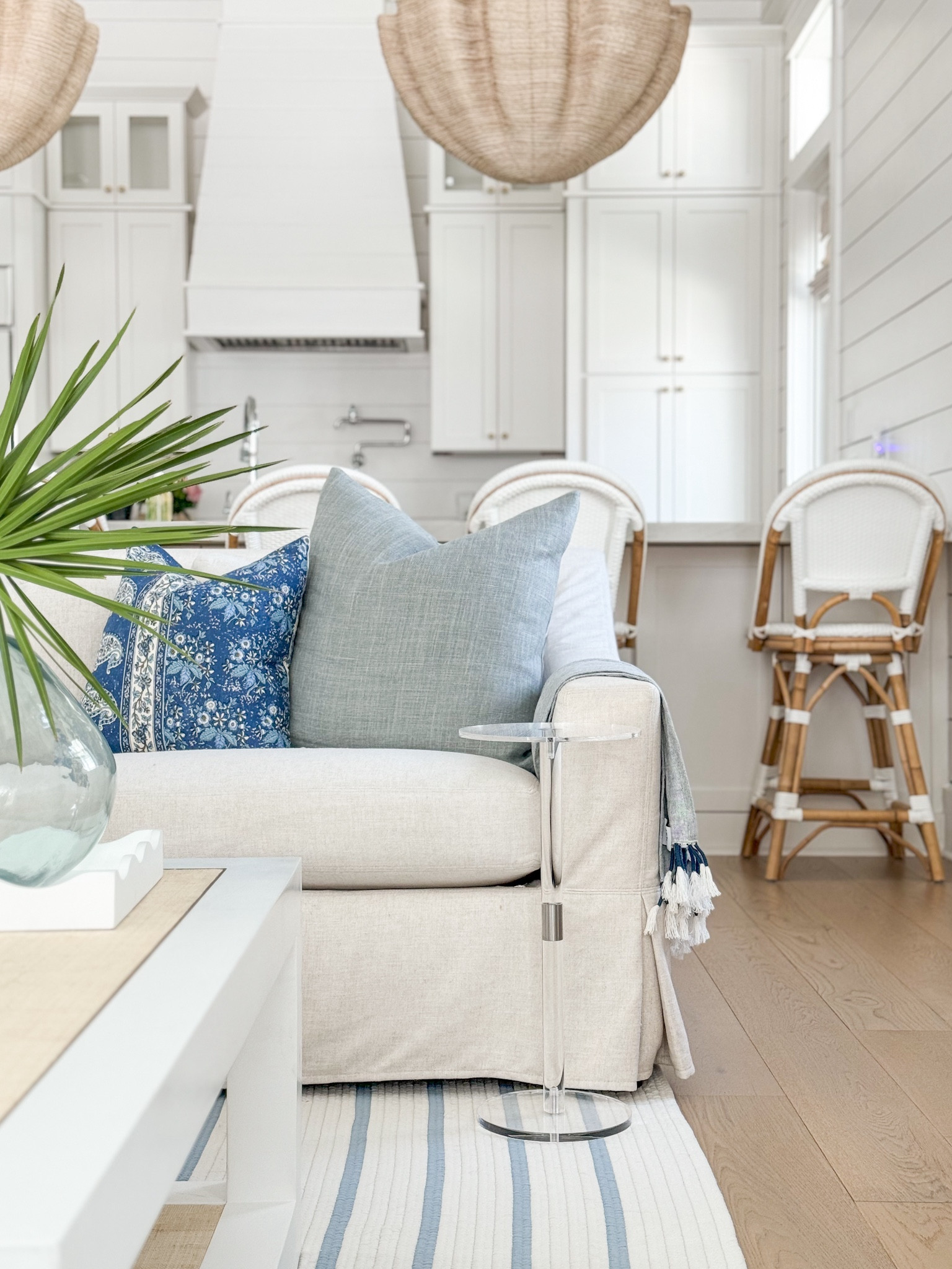 *Nearly all of these items are on sale today!* We’ve had this acrylic drink table for a few months now and love it so much! I love that it doesn’t add visual clutter but gives a surface for drinks or phones in smaller area! Also linking our linen sofa, reversible floral pillows, linen pillows, rattan coffee table, striped rug, counter stools and rope chandeliers!
.
#ltkhome #ltksalealert #ltkfindsunder50 #ltkfindsunder100 #ltkstyletip #ltkseasonal living room decor, side table for living room, acrylic furnituree

#LTKHome #LTKSaleAlert #LTKSeasonal