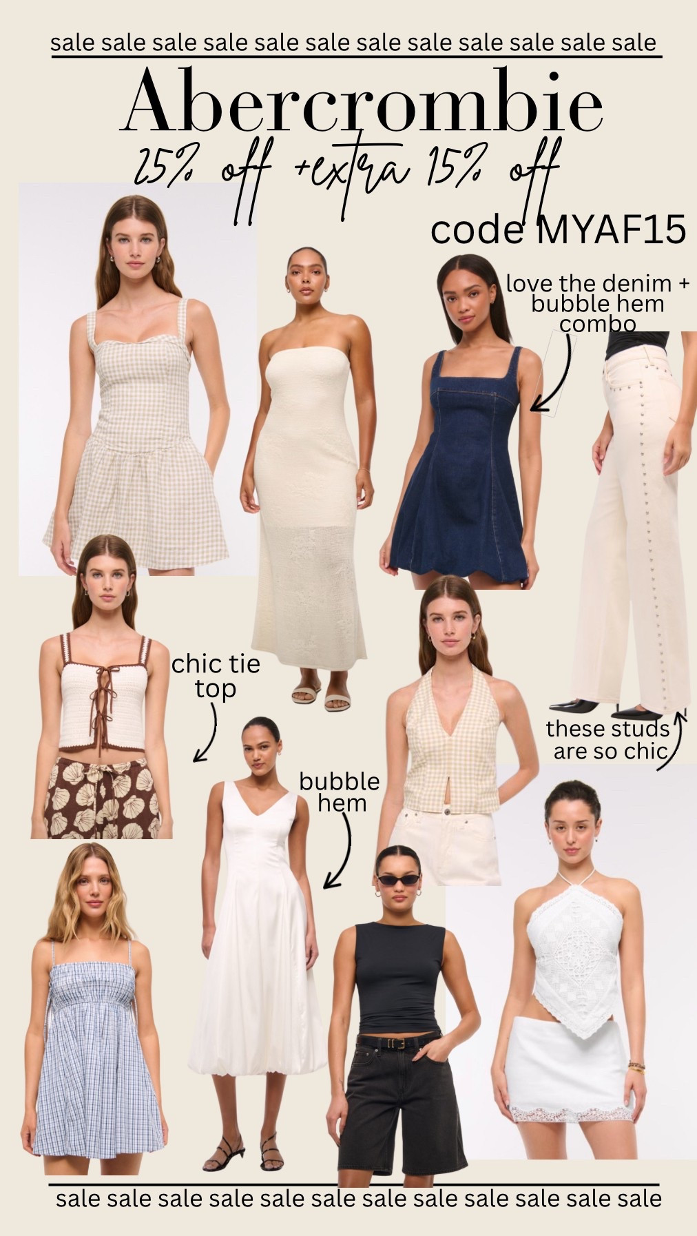 Abercrombie 25% off + extra 15% off code MYAF15

#LTKSaleAlert #LTKSeasonal #LTKStyleTip