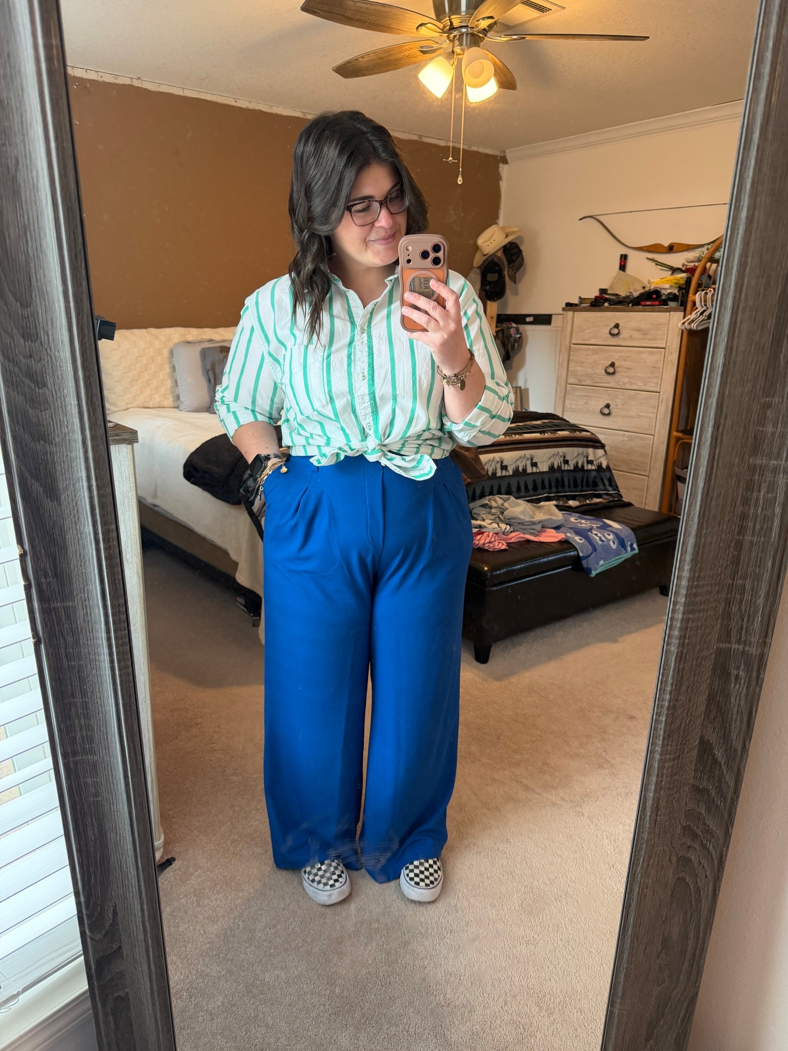 This gorgeous grocery shopping fit 😍 These trousers are honestly the perfect pants for an apron belly. They just pull on, no button, no zip, super flattering. 
Stats: 
Large in bottoms (14)
Large shirt (this one’s old, linked similar)
Shoes 8.5

#LTKMidsize #LTKootd #LTKmomlife