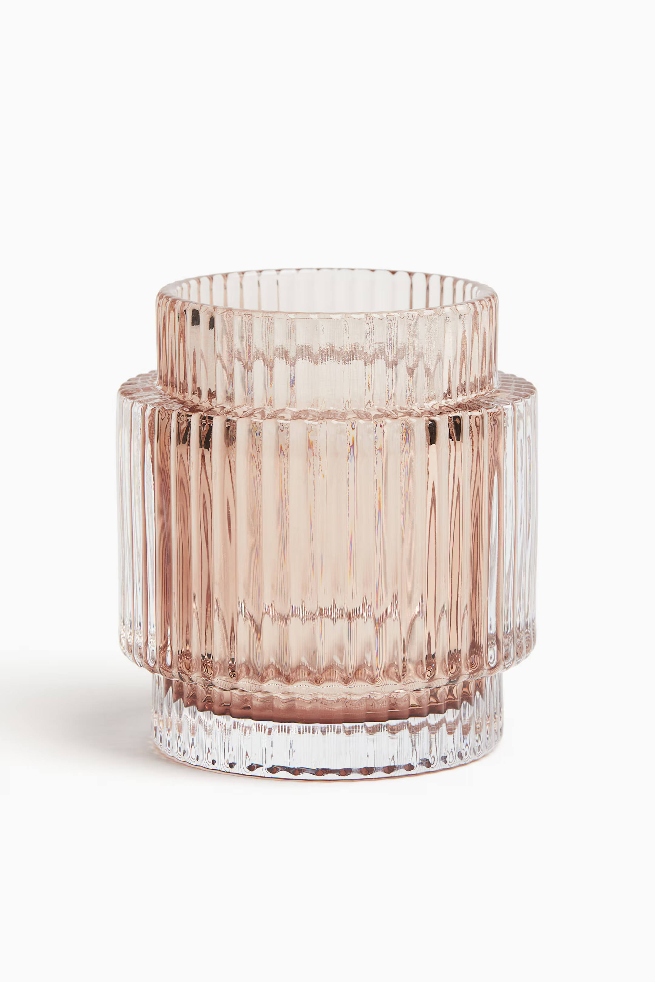 Glass Candle Holder - Beige - Home All | H&M US | H&M (US + CA)