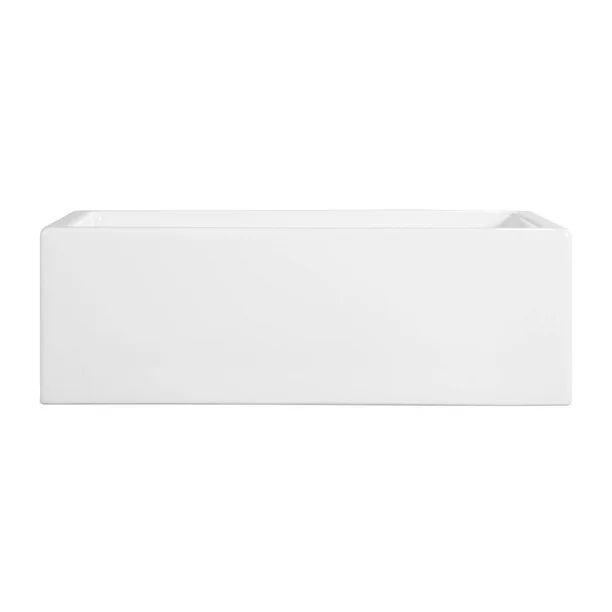 Signature Hardware 926899-30 Risinger 30" Single Basin Fireclay Farmhouse Sink - White | Walmart (US)