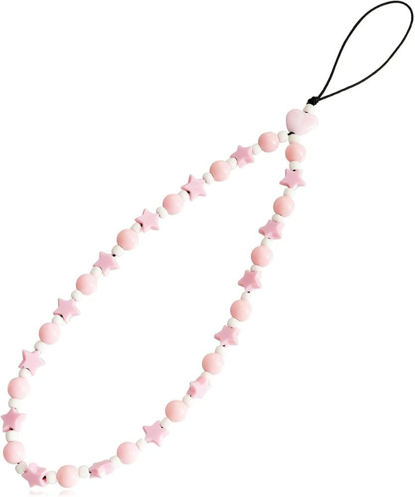 Phone Charm Wrist Strap Beads Rainbow Smiling Face Fruit Lanyards | Amazon (UK)