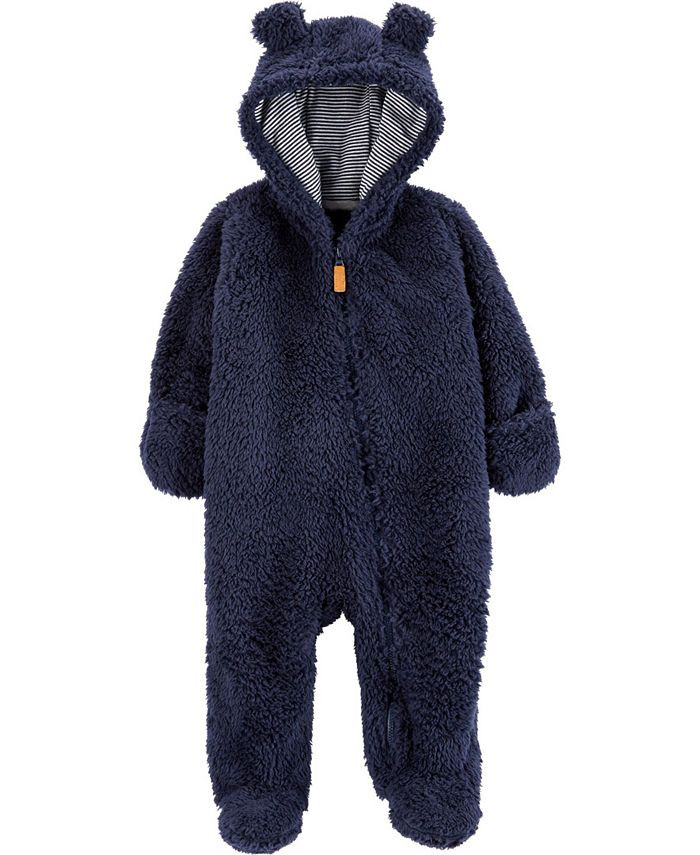 Baby Boy  Hooded Sherpa Pram | Macys (US)