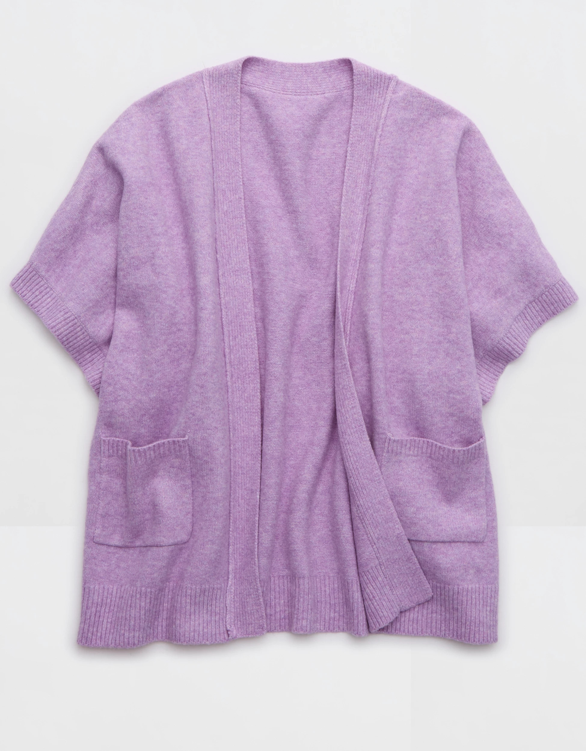 Aerie Unreal Diagonal Ribbed Cape | Aerie