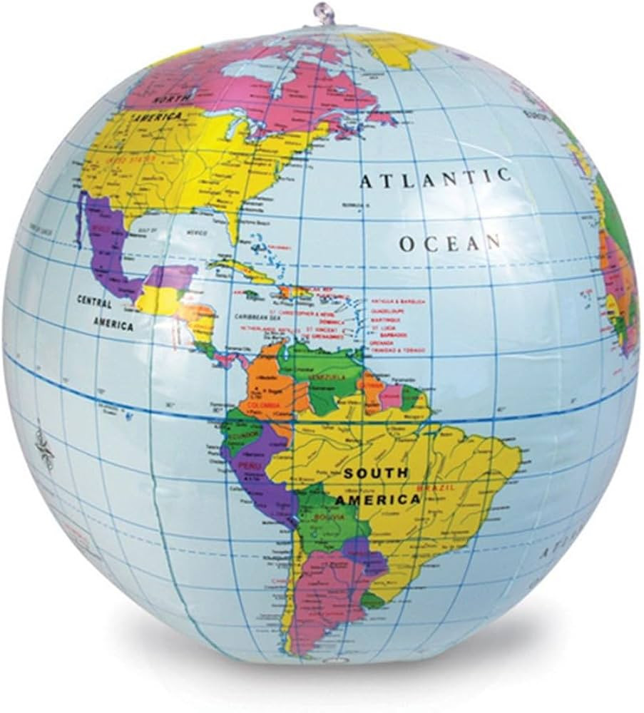 Learning Resources Inflatable 12 inch Globe - Ages 6+ Earth Globe, Geography for Kids | Amazon (US)