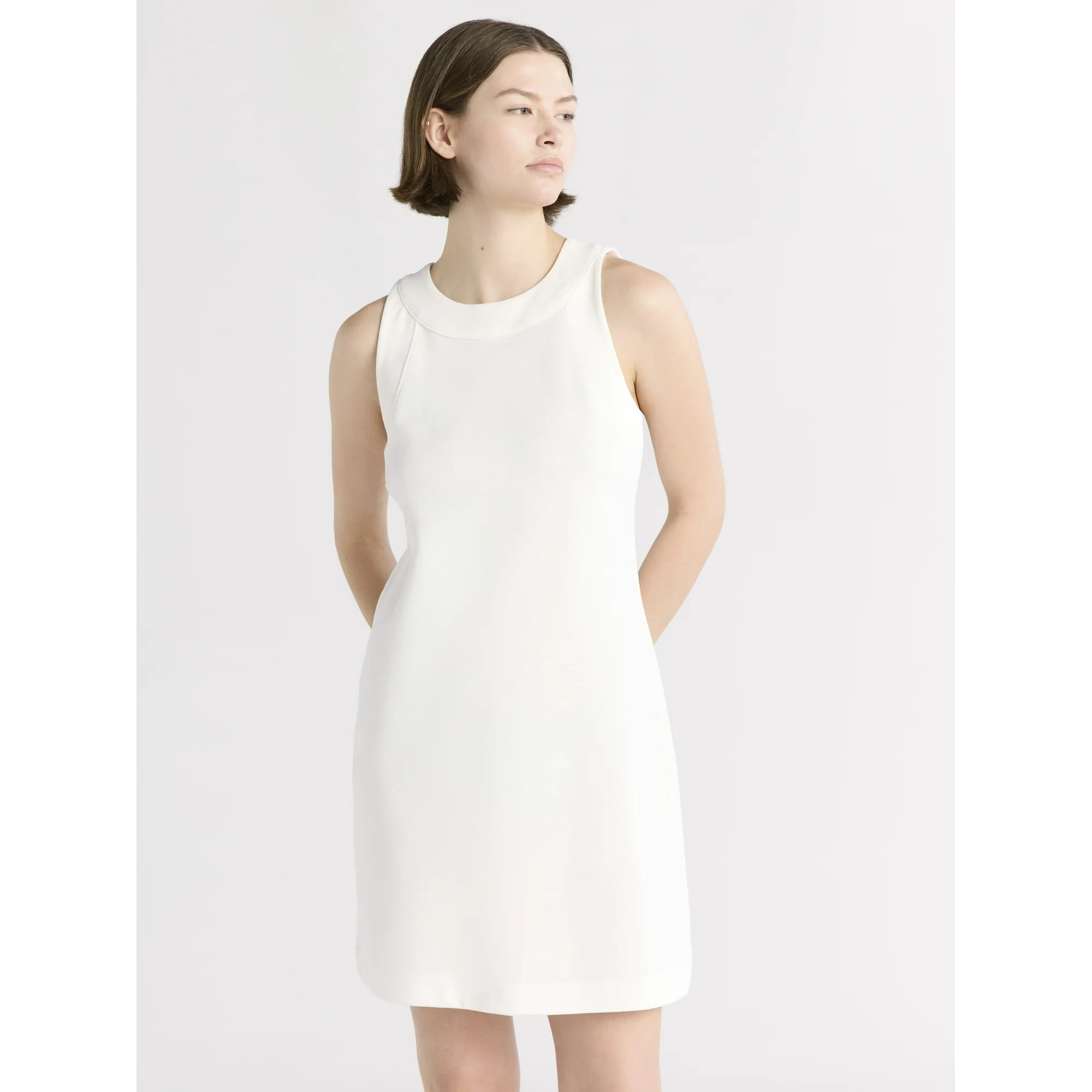 Free Assembly Women's Sleeveless Wide Strap Mini Dress, Sizes XS-XXL | Walmart (US)