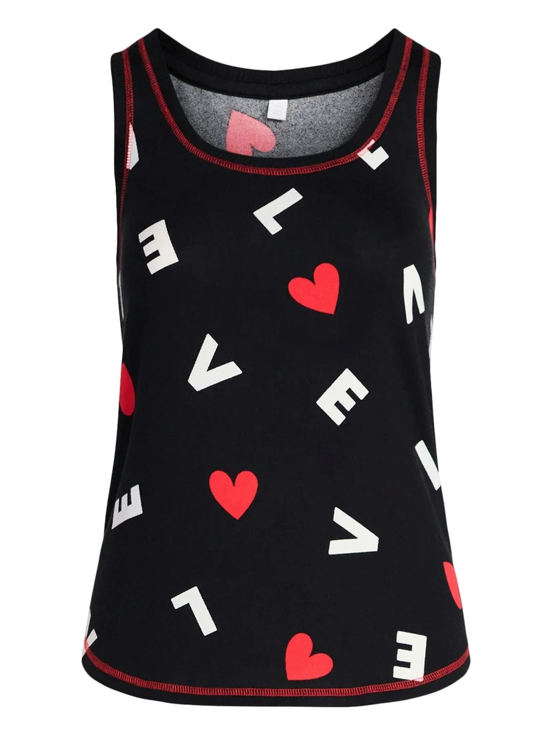 Joyspun Women's Cozy Lounge Collection Hacci Knit Sleep Tank Top, Sizes XS-3X | Walmart (US)