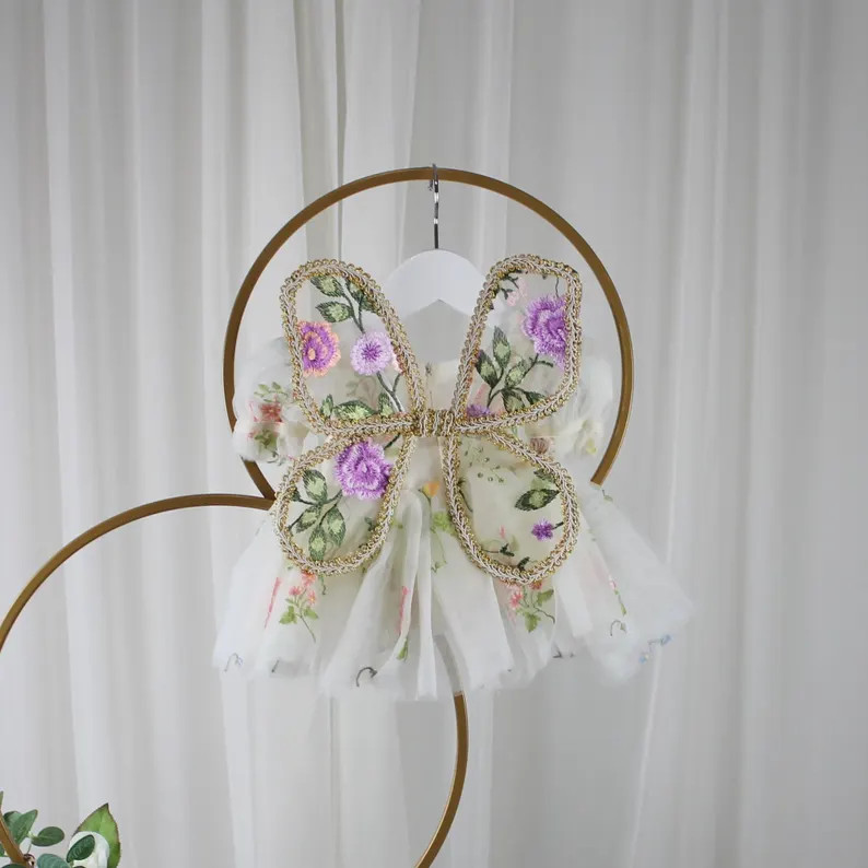 Fairy Wings Butterfly Wings Baby & Child Floral Fairy Wings Dress up Wings Pretend Play Floral Bi... | Etsy (US)