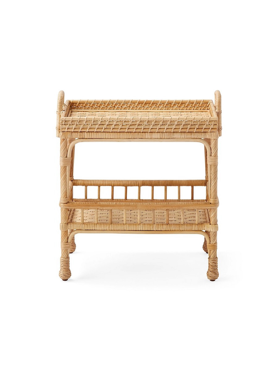 South Seas Rattan Side Table | Serena and Lily