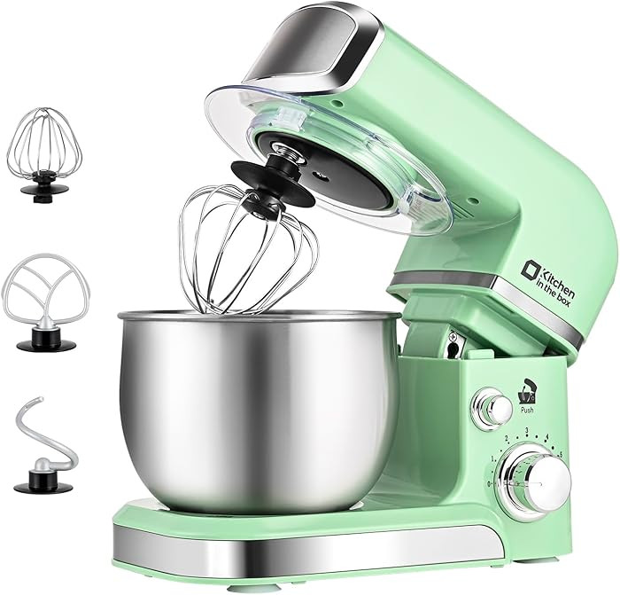 Kitchen in the box Stand Mixer,3.2Qt Mini Electric Food Mixer,6 Speeds Portable Lightweight Kitch... | Amazon (US)