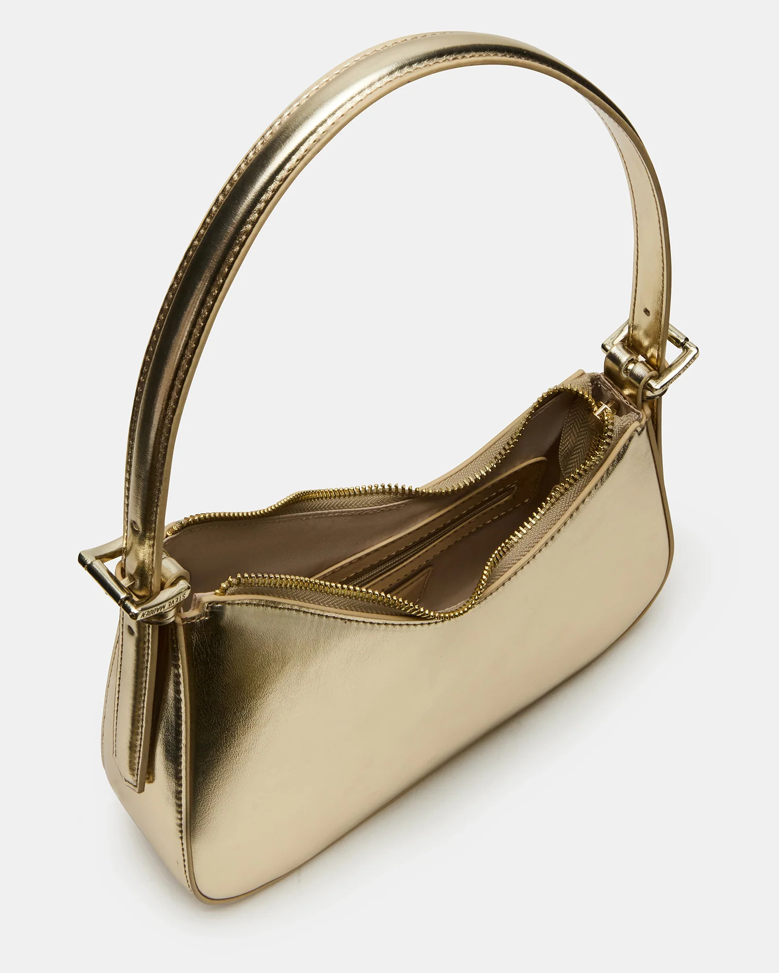 SMITH Bag Gold Asymmetric Shoulder Handbag | Steve Madden (US)