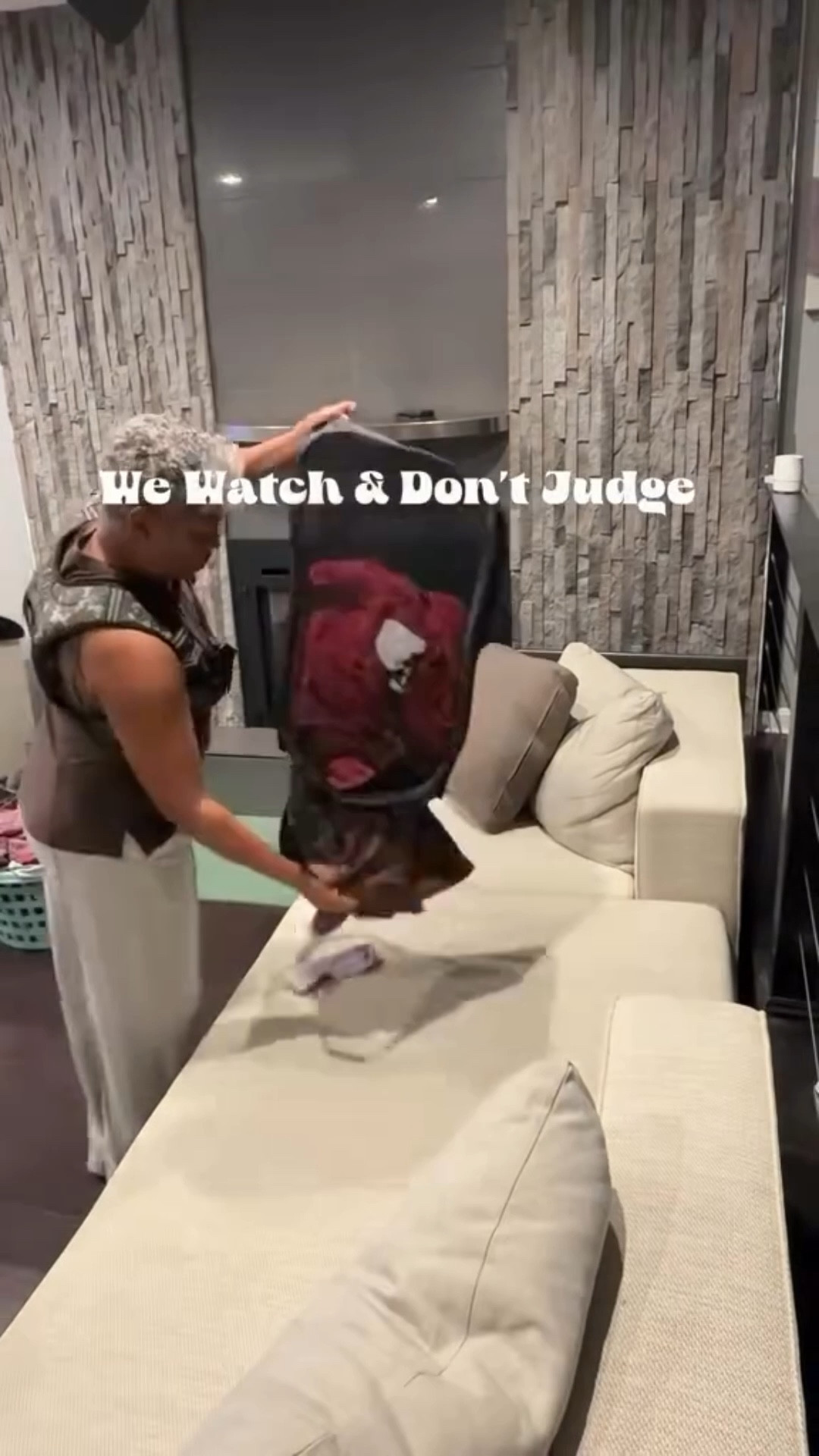 Folding a mountain of laundry with a weighted vest—because 
who says chores can’t be a full-body workout? Stick with me—these small steps are about to add up, and the glow-up is coming!