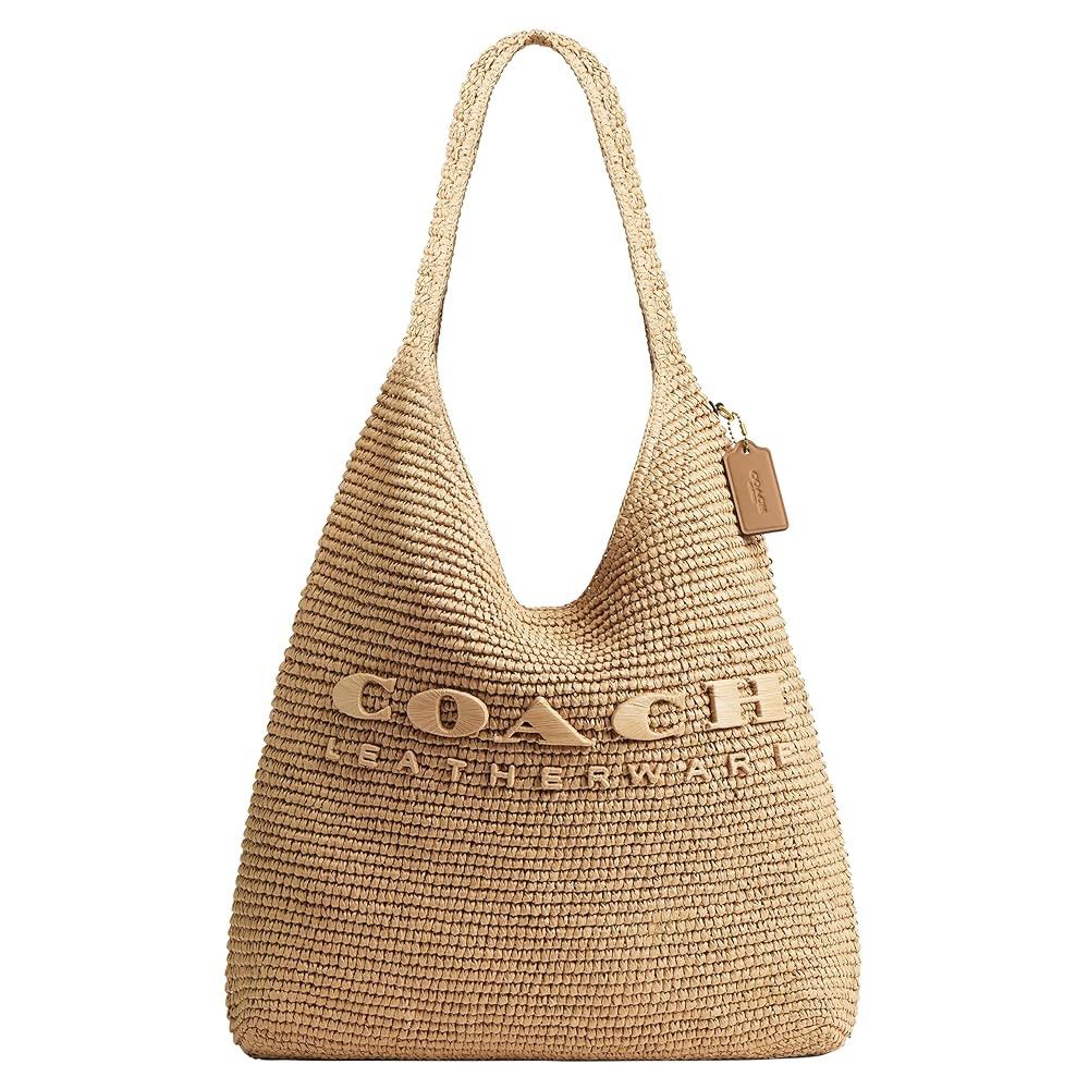 Coach Women's Straw Brooklyn Shoulder Bag 39 | Amazon (US)