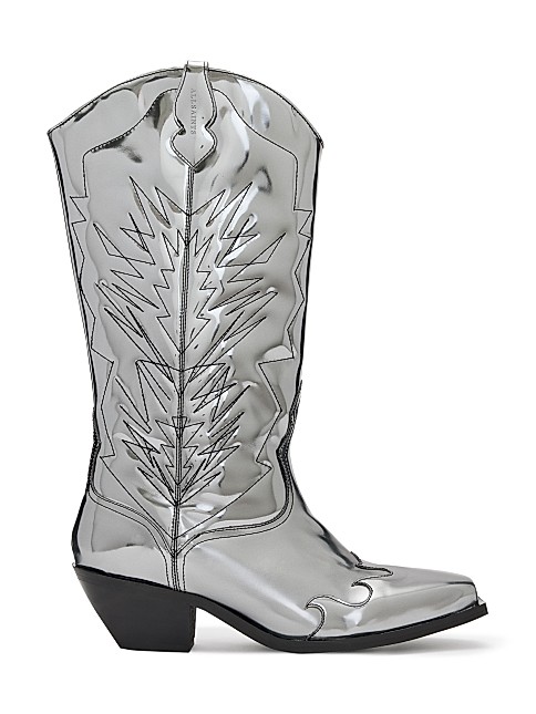 Kacey Metallic Leather Cowboy Boots | Saks Fifth Avenue
