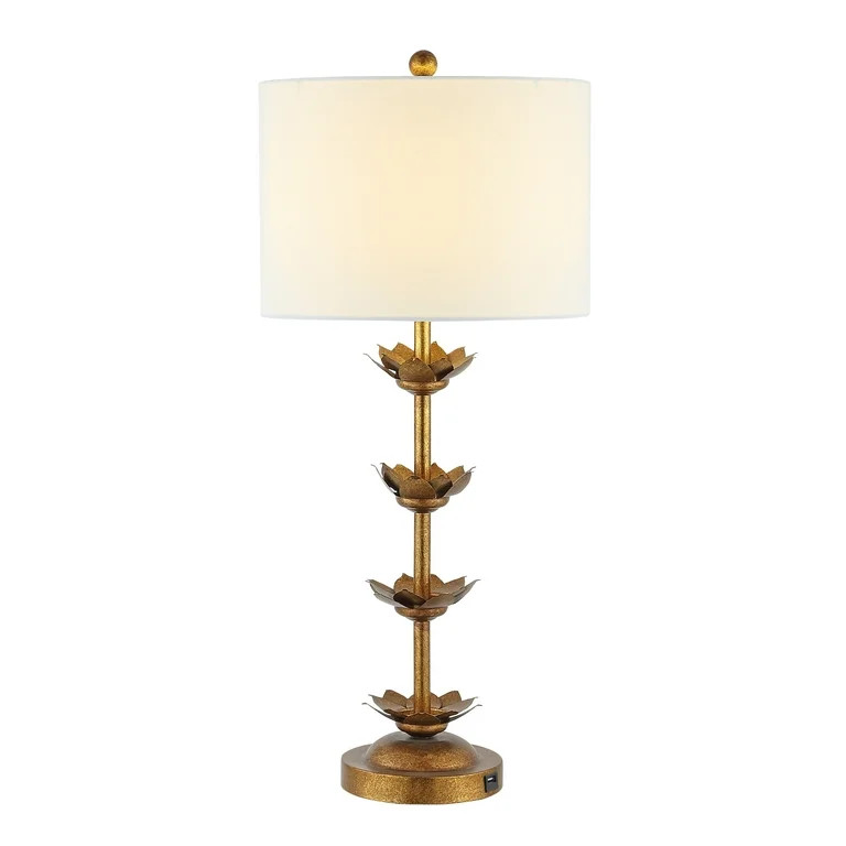 SAFAVIEH Lani 32 in. H Table Lamps with USB Port, Antique Gold, Set of 2 | Walmart (US)