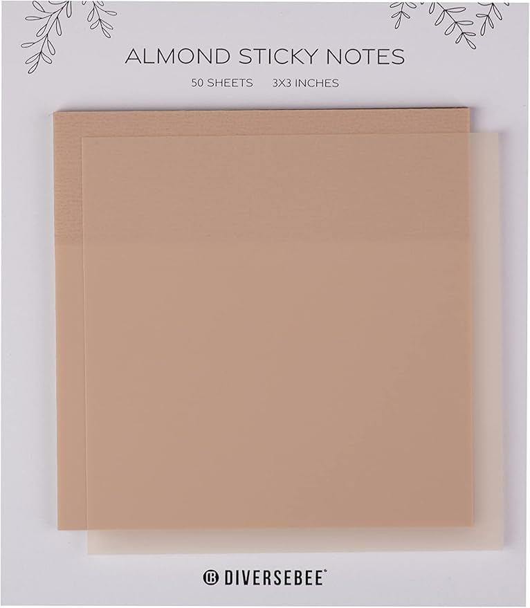 DiverseBee 50 Sheets Pastel Transparent Sticky Notes, 3x3” Clear Sticky Tabs, Translucent Page ... | Amazon (US)