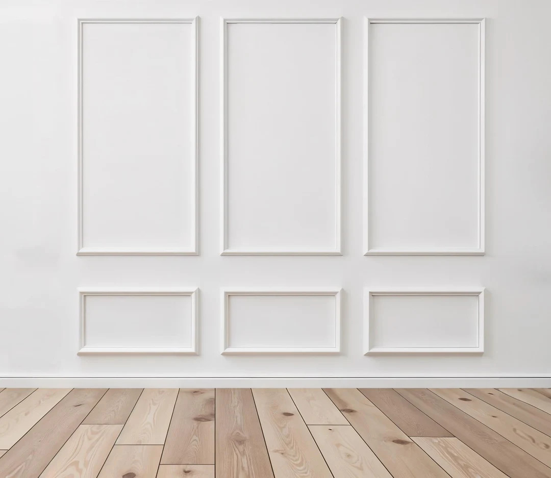 Wall Molding Kit- 6 Frames- Pre-cut Wall Trim- Paintable Accent Wall Paneling- Modern Decor- Wall... | Etsy (US)