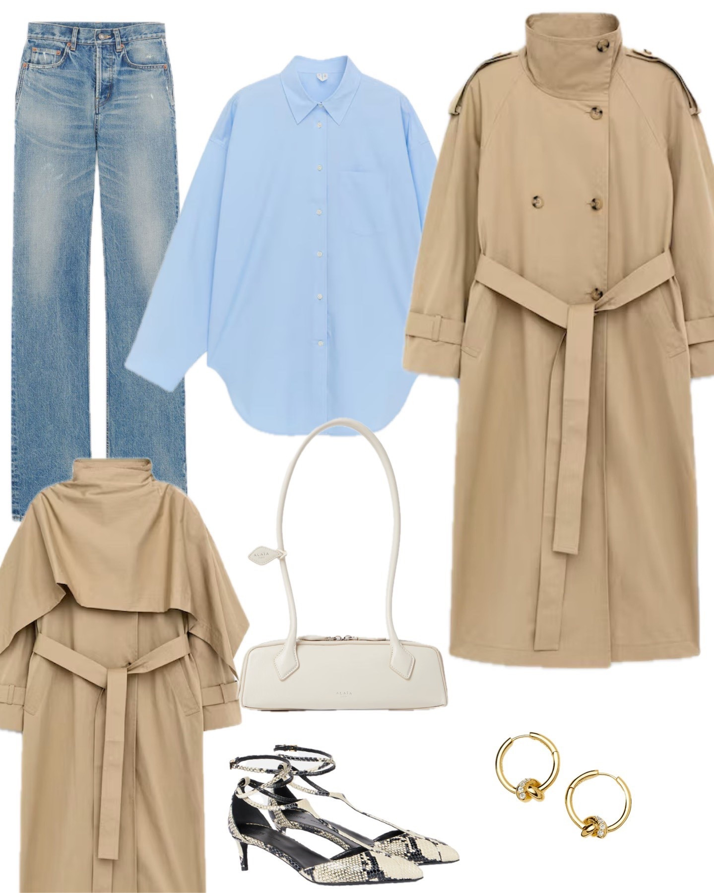 From my first Substack post. x Find me on Substack: Symphony of Silk

Arket cape trenchcoat 