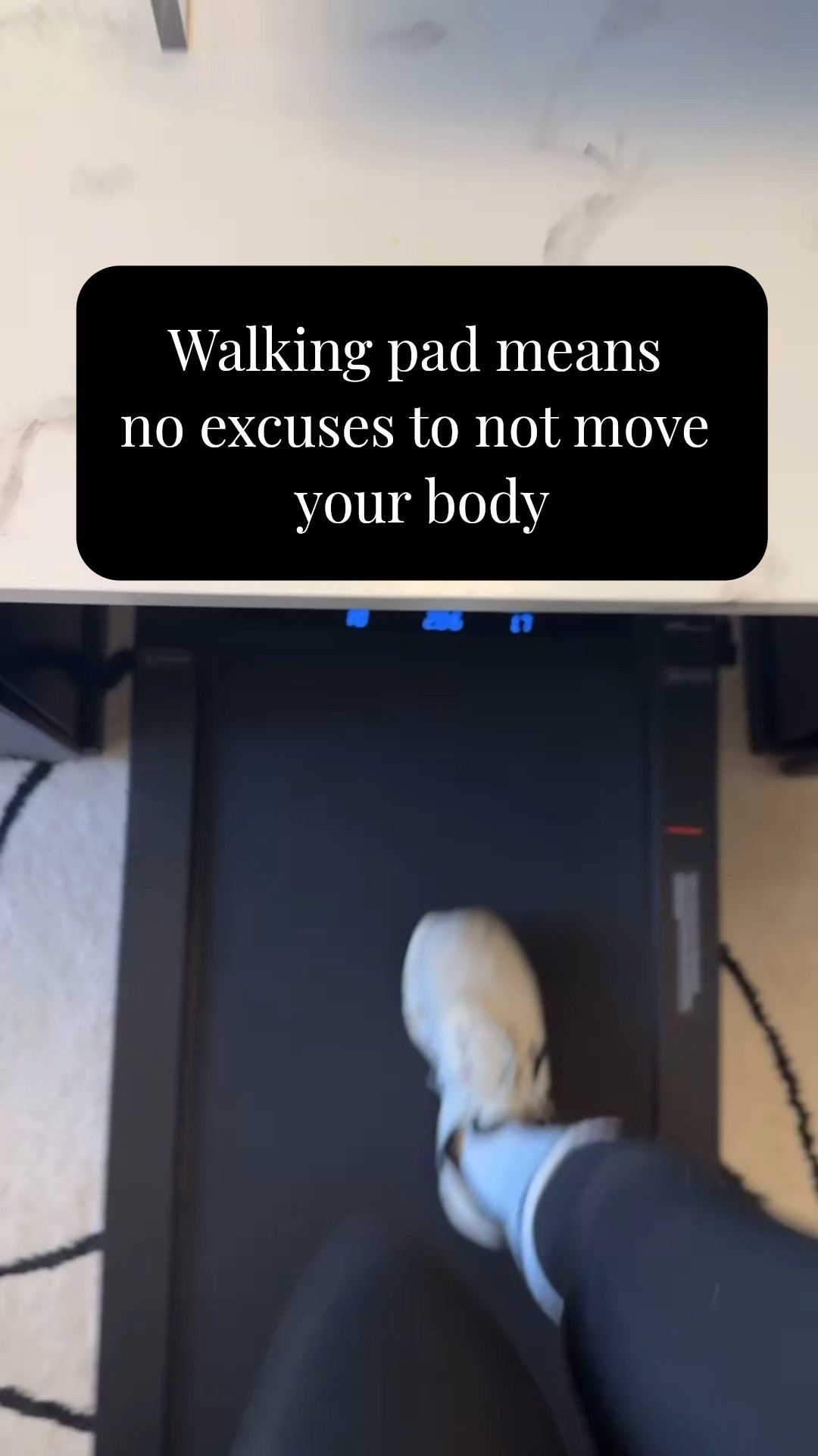 Of course there are days I wish I got more exercise but my walking pad allows there to be no excuses for getting those 10,000 steps in a day. Move your body and work at the same time it’s perfect.

#LTKfitnessgoals #LTKmorningroutine #LTKdayinmylife