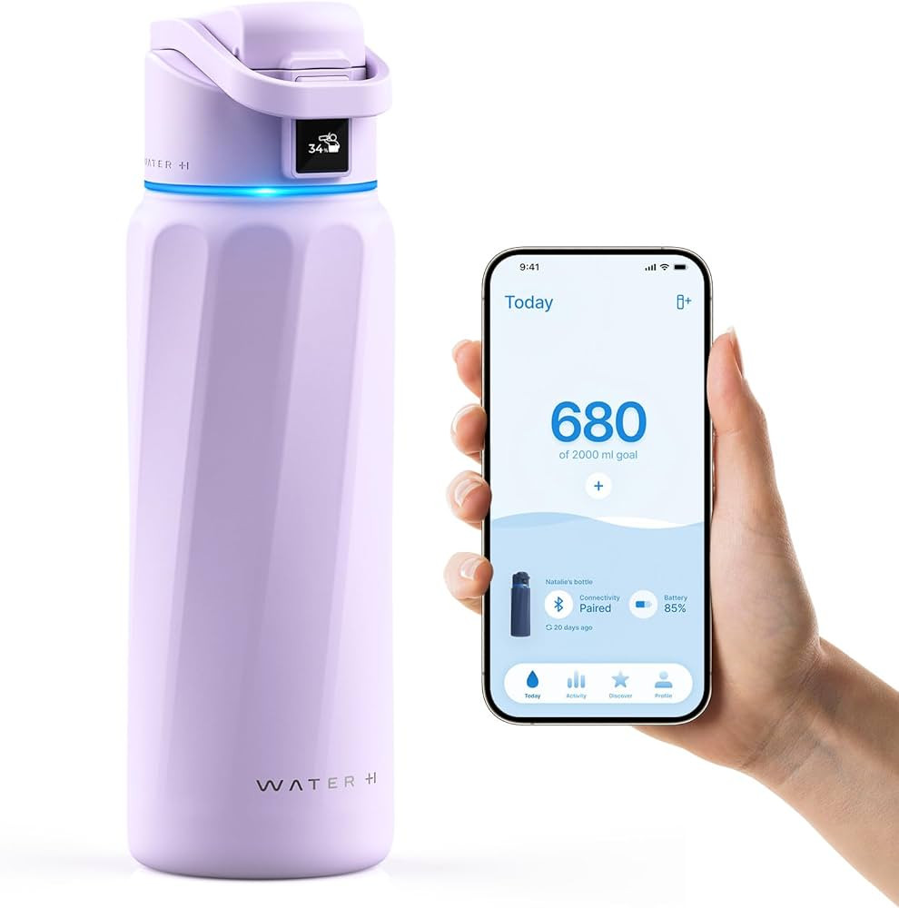BOOST Smart Water Bottle with Reminder to Drink Water & Water Tracker Bottle - Double Wall Vacuum... | Amazon (US)
