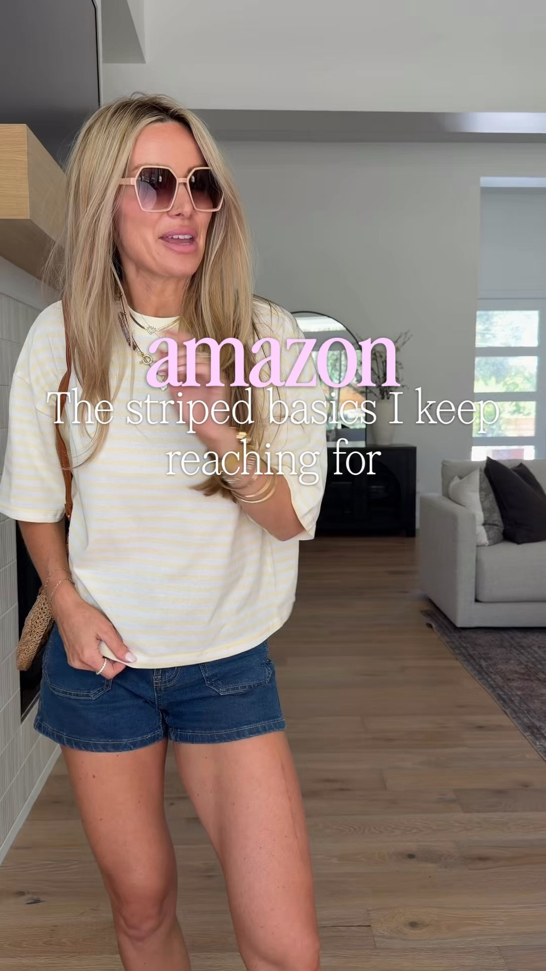 The Amazon basics I keep reaching for… but the stripe details make them feel anything but basic. 🤍 comment AMAZON and I’ll send you the details 

The soft yellow striped tee with denim shorts is such an easy everyday outfit, and I love how the blue striped tank instantly gives the white shorts a fresh coastal feel. Both looks are comfortable, simple and perfect for errands, lunch, vacation or any warm summer day.

Which stripe are you choosing—the soft yellow tee or the blue tank? 💛💙

#AmazonFashion #AmazonOutfits #SummerOutfitIdeas #AffordableFashion #EverydayStyle
