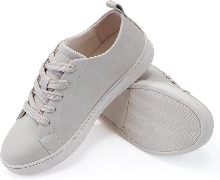 Women's Lace Up Trendy Sneaker Classic Fashion Low Top Walking Shoes | Amazon (US)