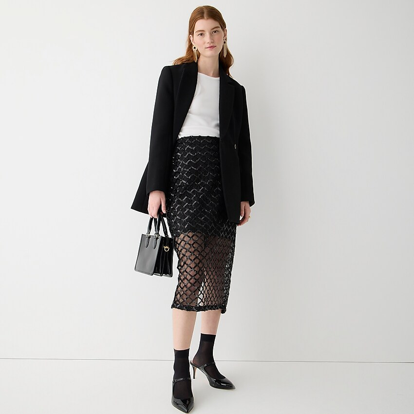 Lattice sequin pencil skirt | J. Crew US