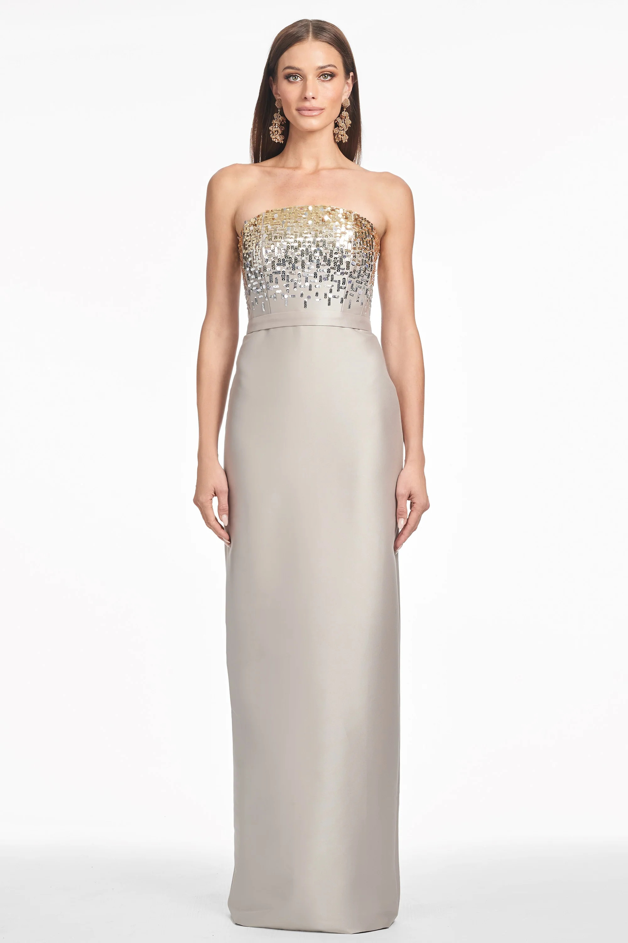 PHAEDRA GOWN - PEWTER | Sachin and Babi