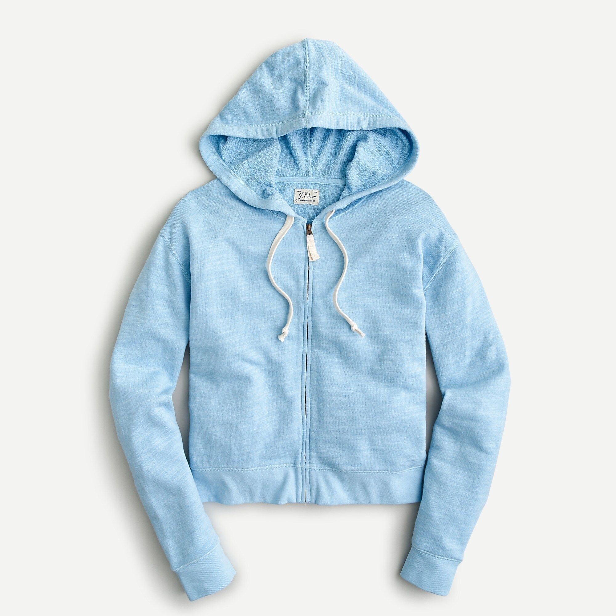 Cropped hoodie in vintage cotton terry | J.Crew US