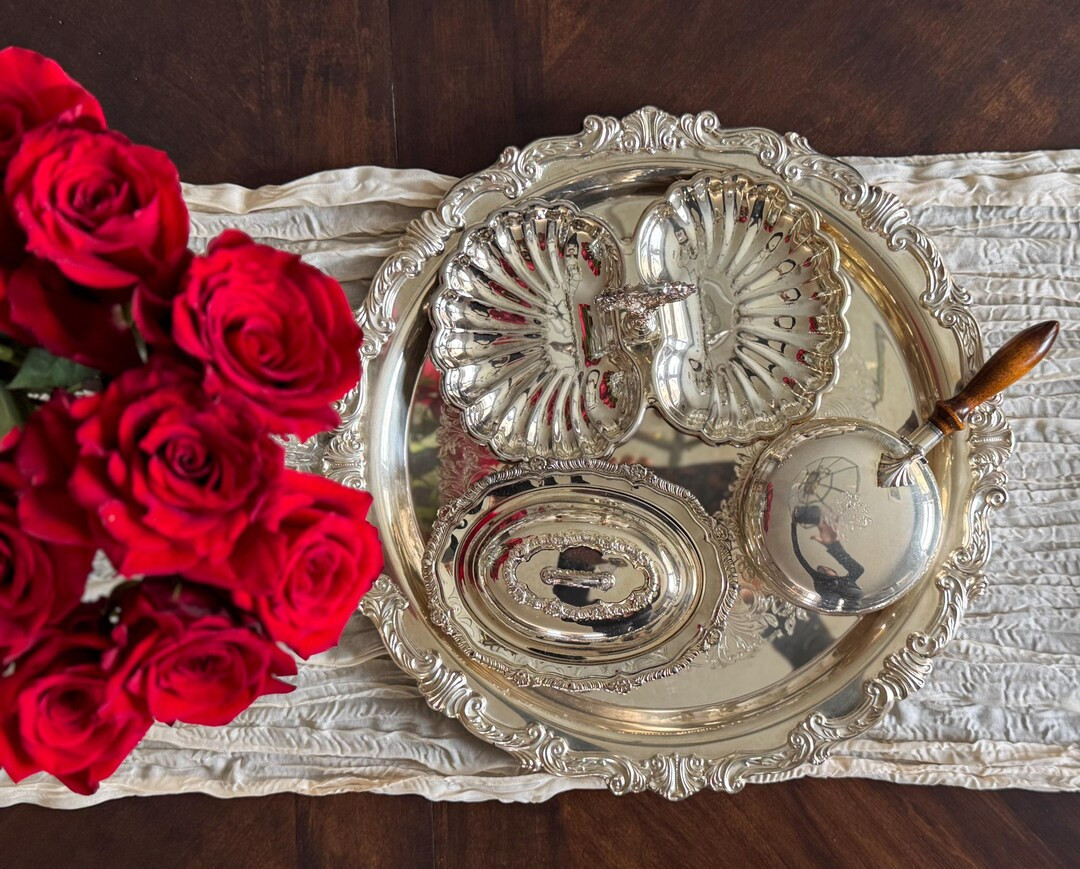 Vintage Silverplate Serving Piece: Sheridan/taunton Tray, Dish, Collector - Etsy | Etsy (US)