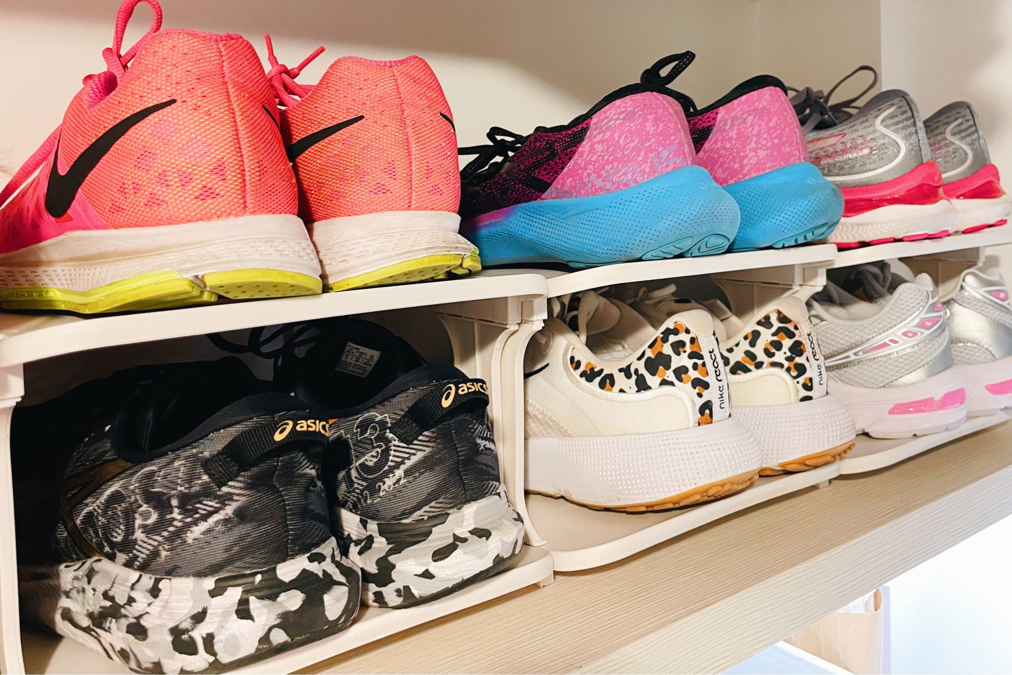 These shoe stackers save space and allow you to utilize vertical space! #closetorganization #shoeorganization

#LTKunder50 #LTKfamily #LTKhome