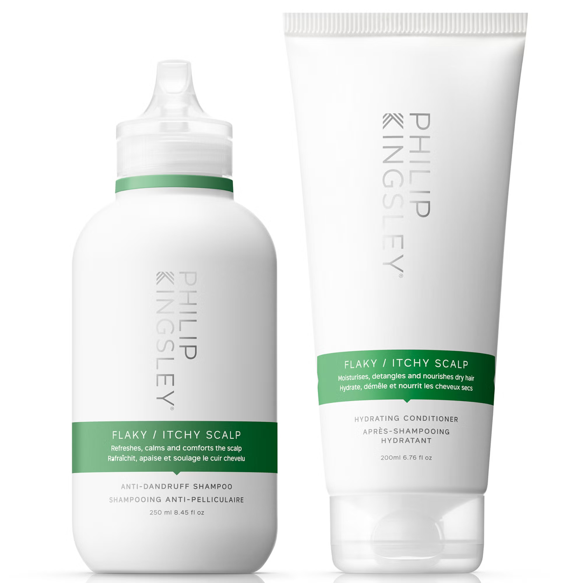 Philip Kingsley Flaky/Itchy Scalp Shampoo 250ml and Conditioner 200ml Duo (Worth £60.00) | Look Fantastic (UK)