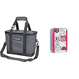 CleverMade Collapsible Cooler Bag with Shoulder Strap; Grey/Charcoal & Fit + Fresh XL Cool Coolers F | Amazon (US)