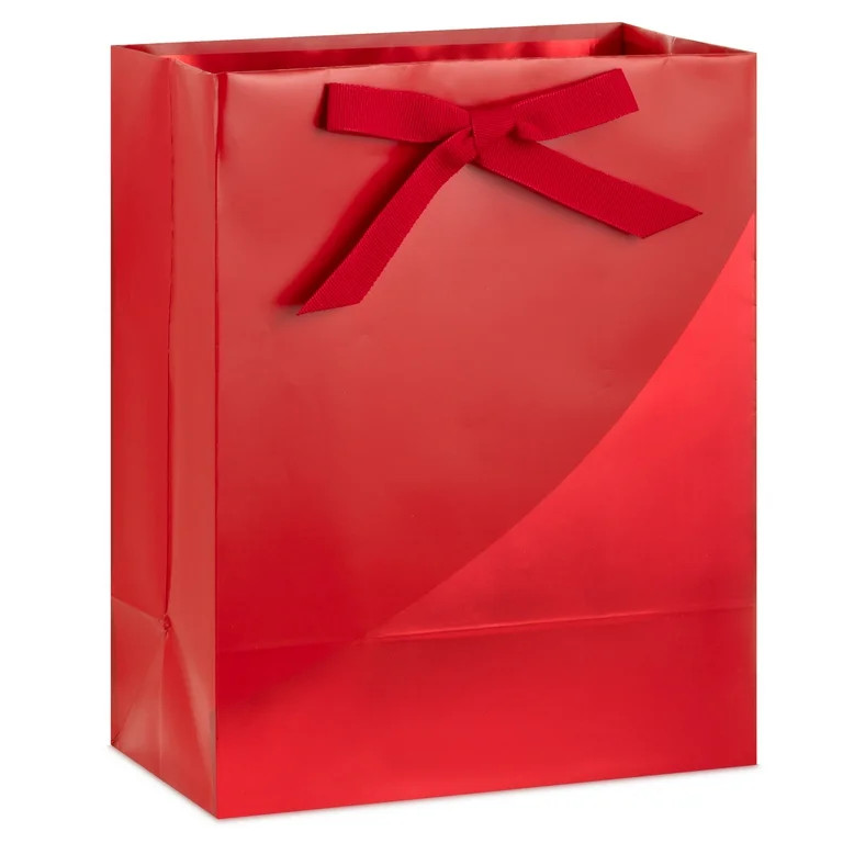 Hallmark Medium Valentine's Day Gift Bag (Red Bow on Red) | Walmart (US)