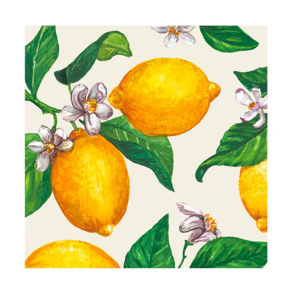 Lemons Cocktail Paper Napkins - Set of 20 | Waiting On Martha