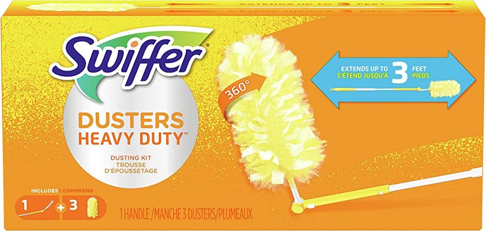 Swiffer 360 Dusters Extendable Handle Starter Kit, 3 Count Duster Refill | Amazon (US)