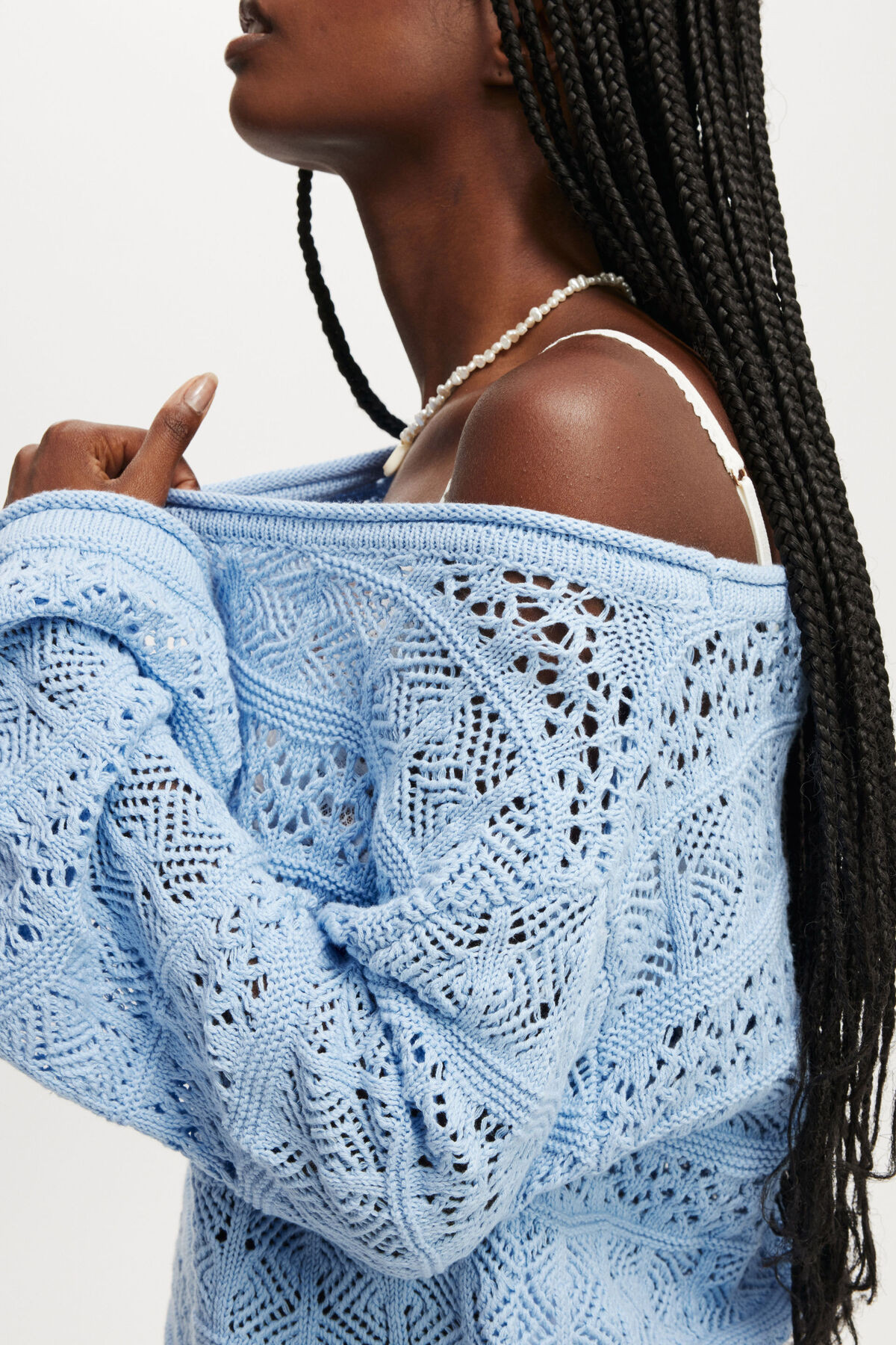 Crochet Boatneck Pullover | Cotton On (US)