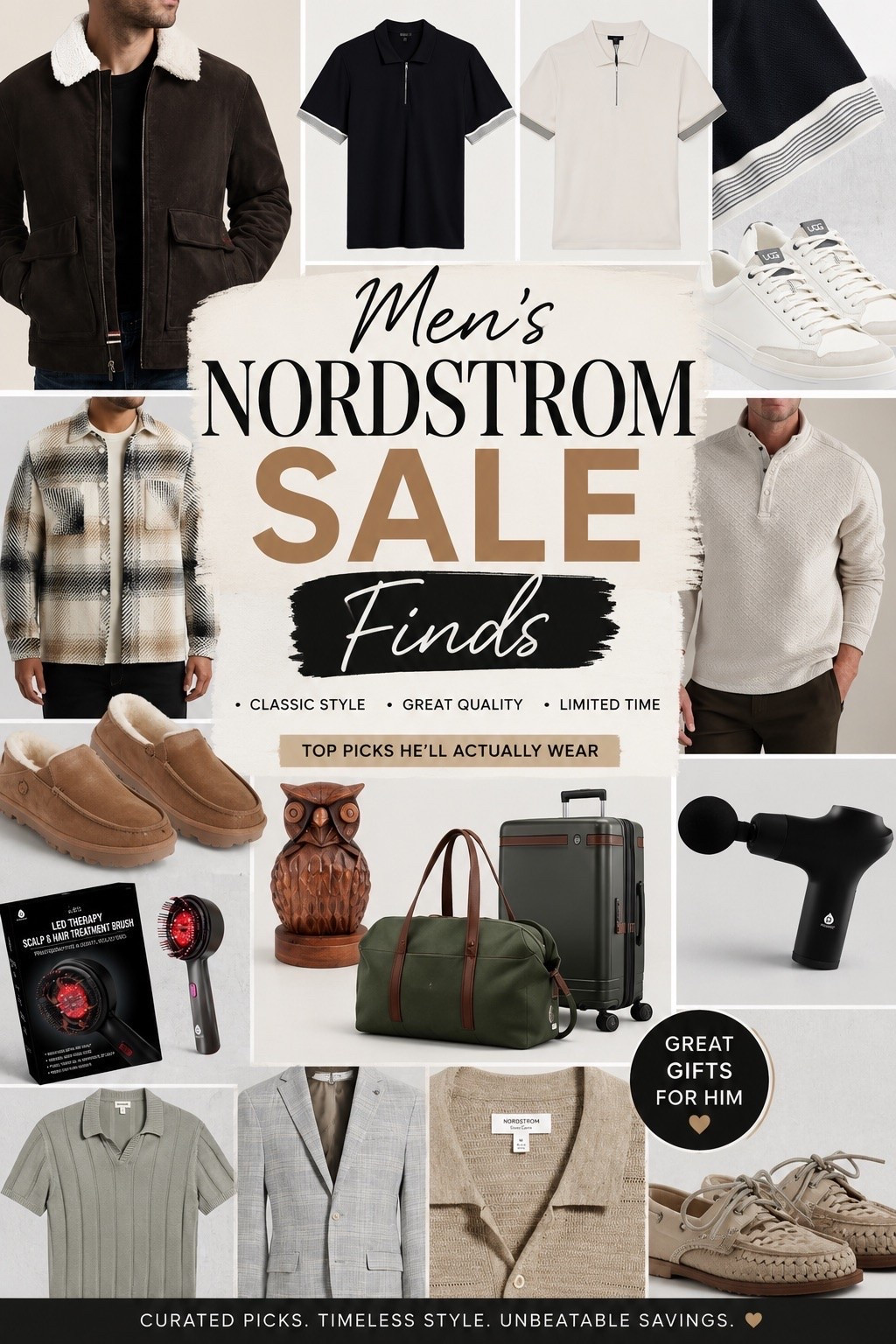 Men’s Nordstrom Sale Finds he’ll actually wear—classic pieces, great gifts, and timeless essentials that won’t stay in stock for long.
-
men’s Nordstrom Anniversary Sale, Nordstrom men’s finds, gifts for him, men’s fall fashion, men’s wardrobe essentials, men’s casual style, men’s jackets, men’s sweaters, men’s sneakers, UGG men’s slippers, men’s travel essentials, men’s luggage, men’s grooming tools, men’s massage gun, men’s polo shirts, men’s shacket, men’s cardigan, men’s blazer, elevated men’s style, classic men’s fashion, men’s gift ideas, husband gift ideas, boyfriend gift ideas, men’s holiday gifts, timeless men’s style, luxury for less, Nordstrom sale favorites, best Nordstrom deals, top men’s picks, men’s lifestyle finds