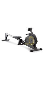 CIRCUIT FITNESS Deluxe Foldable Magnetic Rowing Machine with 8 Resistance Settings/Transport Whee... | Amazon (US)