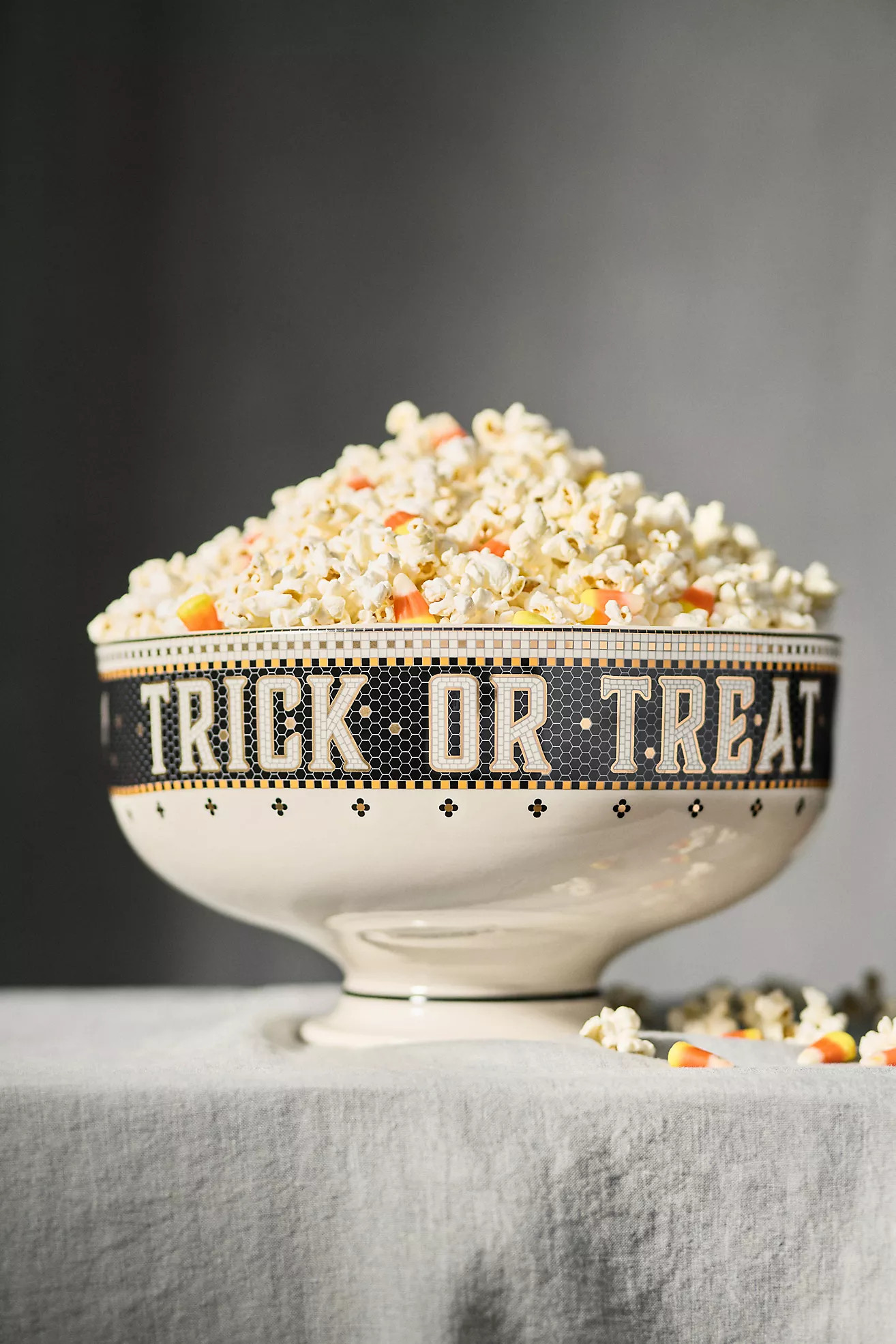The Bistro Tile Stoneware Candy Bowl: Halloween Edition | Anthropologie (US)