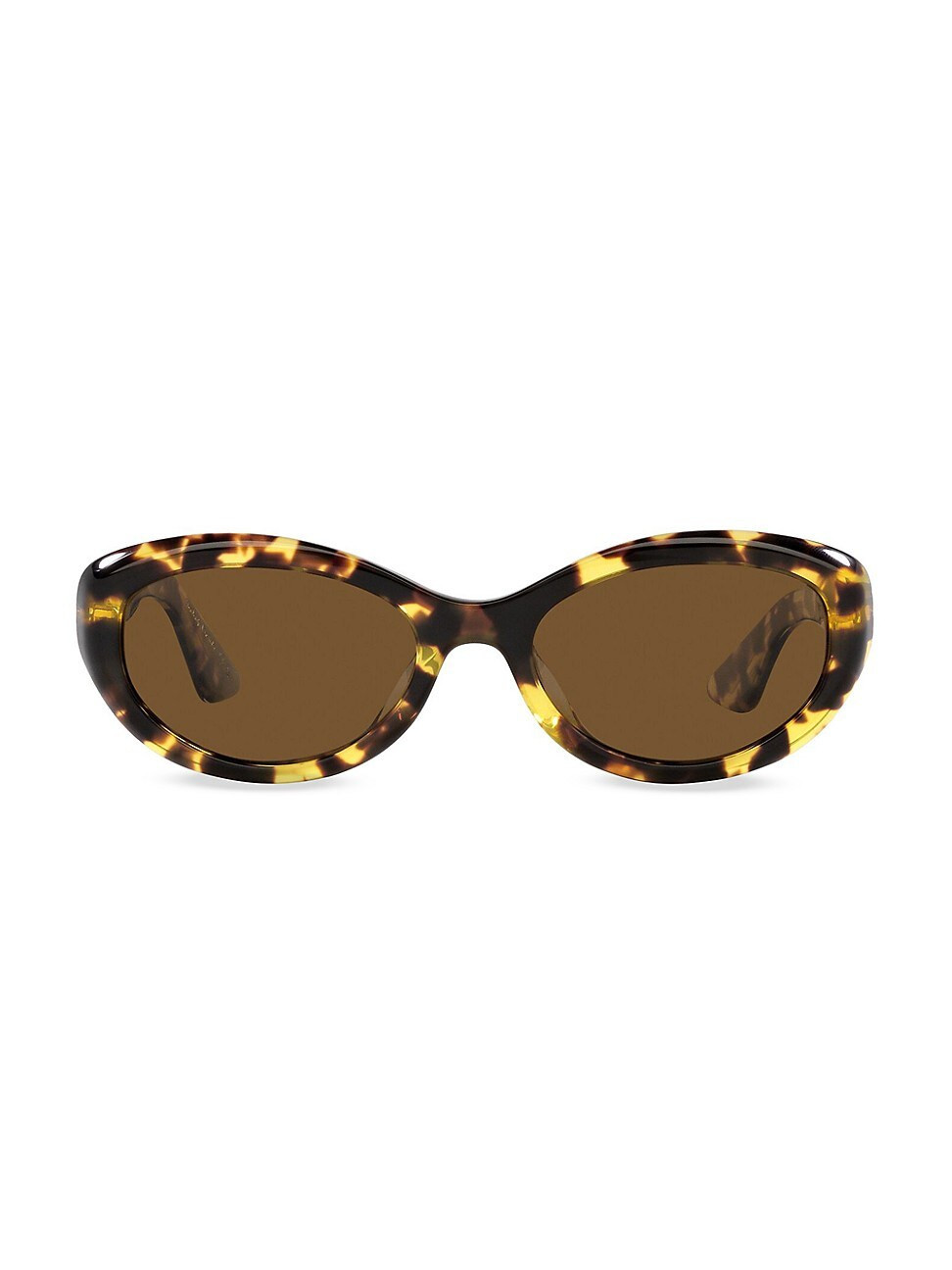 Women's Oliver Peoples 53MM Oval Sunglasses - Dark Tortoise | Saks Fifth Avenue