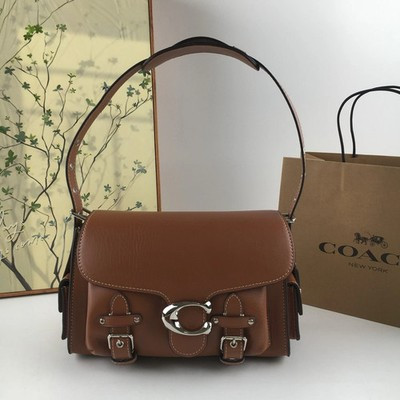 Brown Soft Tabby  Leather Shoulder Bag  Maple CT721 Outlet NEW - C.aoch | eBay US