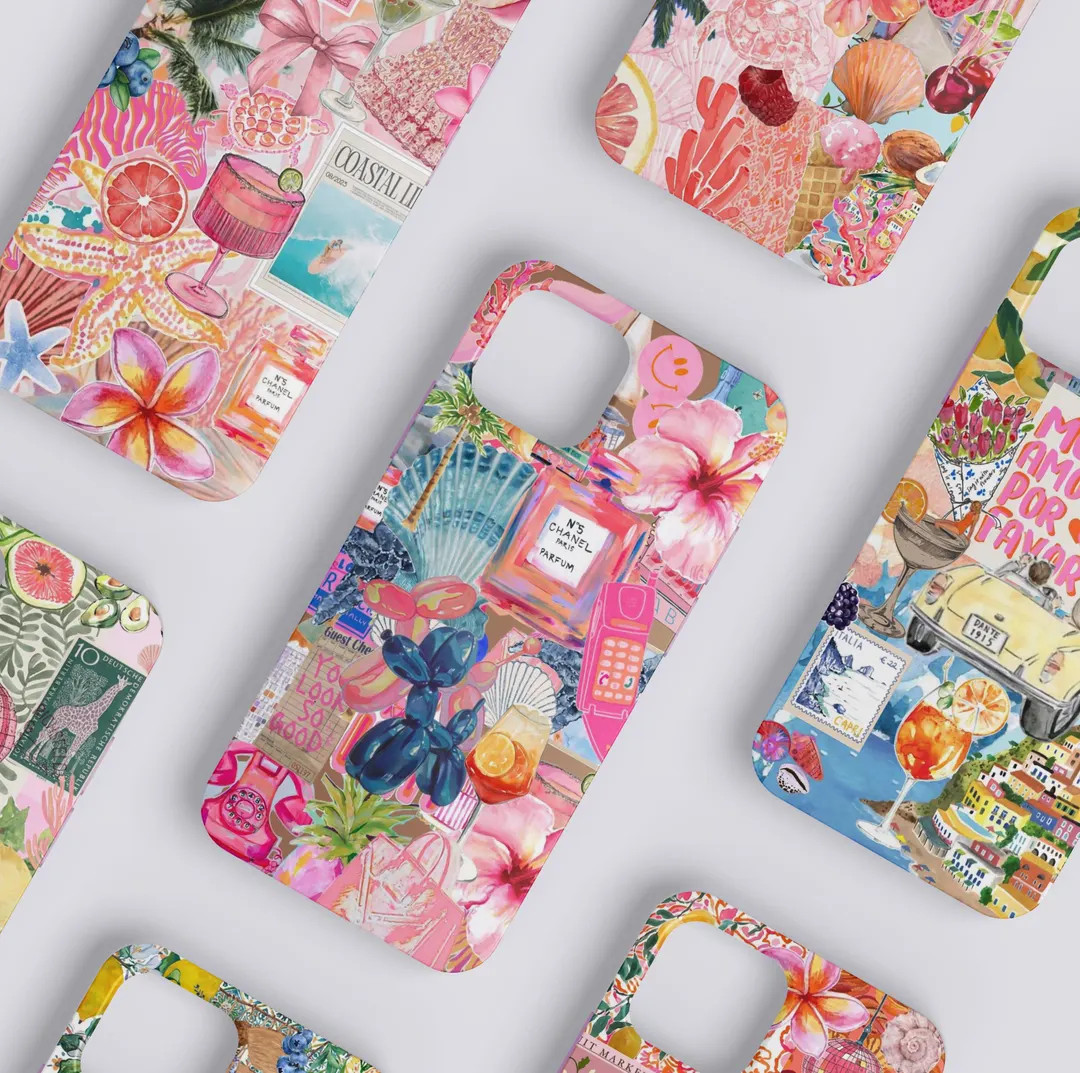 Coquette Collage Preppy and Cute Pink Aesthetic Phone Case for iPhone 16 15 14 13 12 11 PRO Max, ... | Etsy (US)