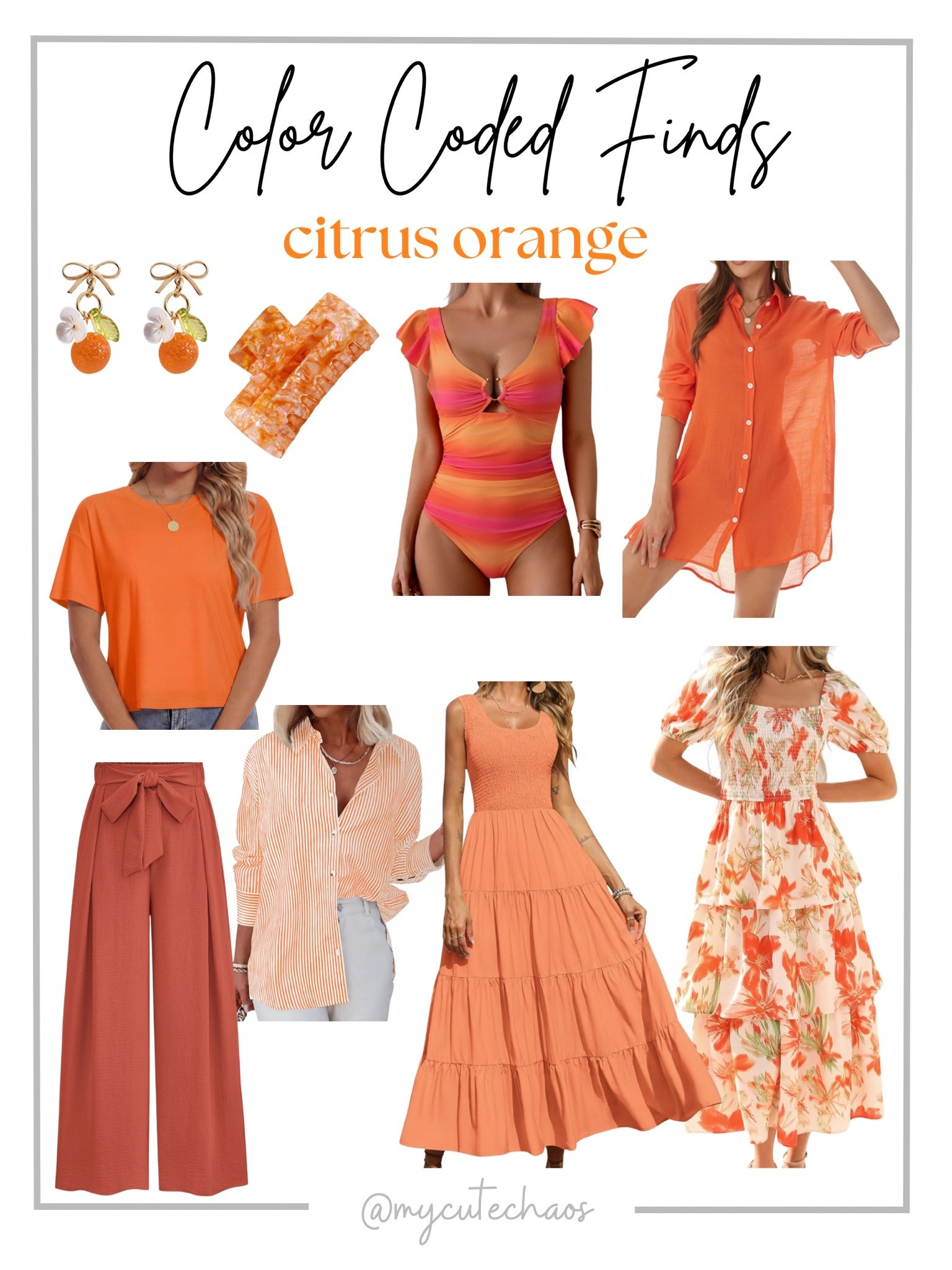 Color Coded Finds 🍊 

Orange clothing finds, Amazon summer finds, Amazon clothing, summer style, summer dress, swimsuit, women’s clothing, summer accessories

#LTKTravel #LTKSeasonal