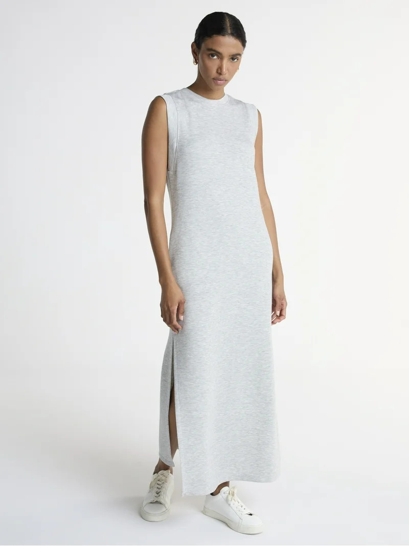Scoop Women's and Women’s Plus New Scubaknit Sleeveless Maxi Dress, Sizes XS-4X | Walmart (US)